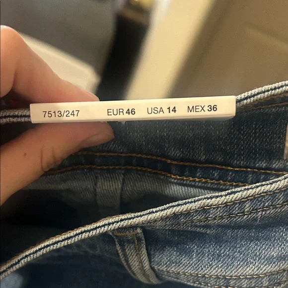 Zara Marine straight Jeans in Classic Blue - Picture 6 of 7